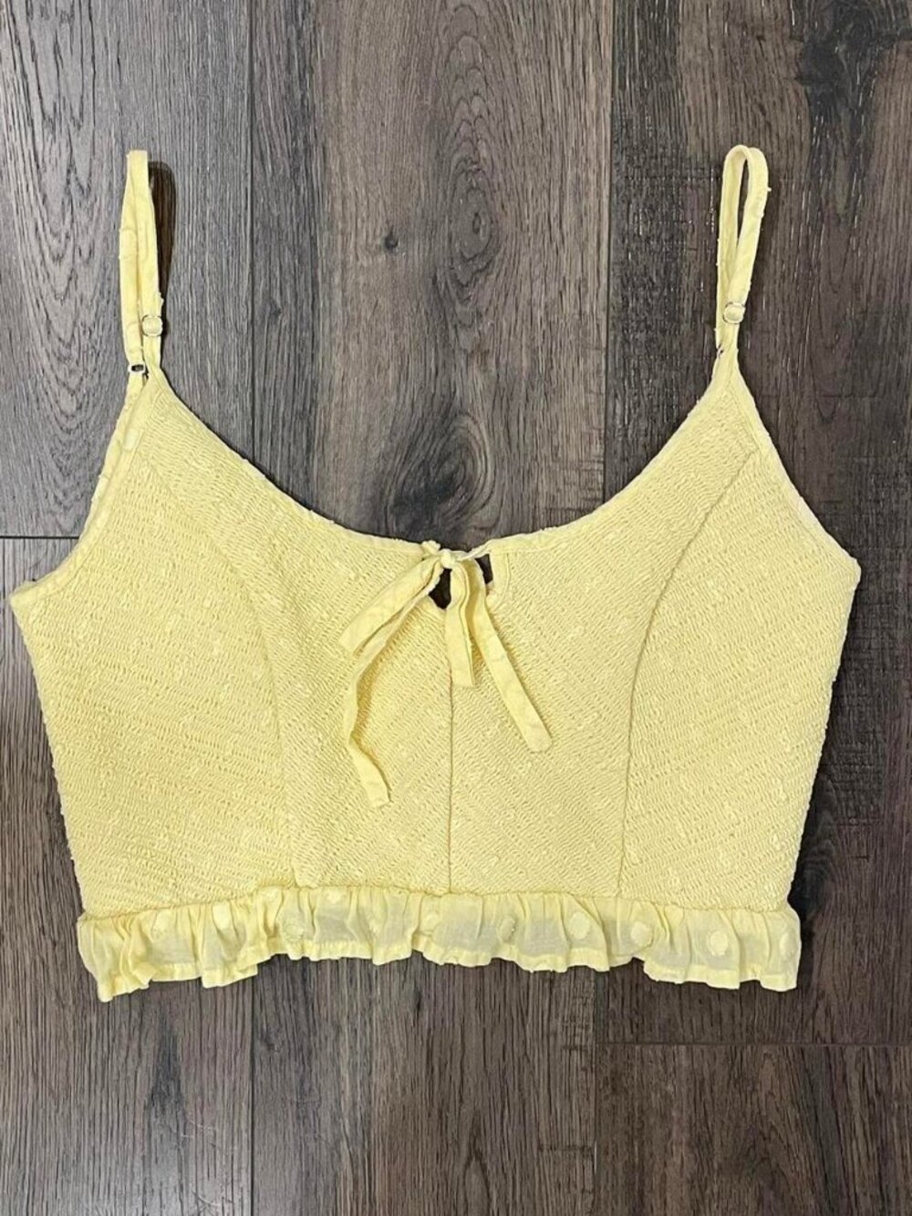 Urban Outfitters Daisy Yellow Tank Top Women's XS Summer Vest